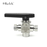 Elegant appearance Swagelok DK-Lok Type Female NPT 1/4 inch 3 Way Motorized Ball Valve For CNG