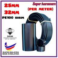 HDPE POLY PIPE 20MM , 25MM, 32MM (SIRIM APPROVED) / PIPE HITAM POLY