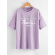 T-SHIRT Wanita BIG SIZE OVERSIZE DISTRO T-SHIRT LILAC JUMBO T-SHIRT MAUI T-SHIRT CASUAL T-SHIRT SML 