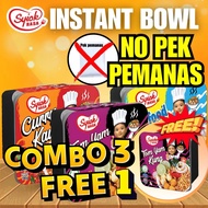 [NO PEK PEMANAS] COMBO 3 FREE 1 Instant Bowl Syiok Rasa [PRODUK HALAL] Tomyam Kung/Curry Kaw/Soup/Ra