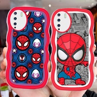 D-78 Spiderman Transparent Casing for OPPO A33 A91 A53 F15 A31 Reno 3 2020 Case