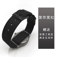 Đồng Hồ NATO Canvas Military Green Chronograph Watch Band Retro Workwear Style One-Piece Vintage NAT