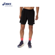 ASICS Road Men 2-N-1 7In Short In Performance Black/Graphite Grey
