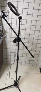 手機 俯拍支架 三腳架 連補光燈 tripods