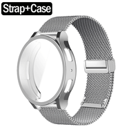 Vỏ và dây đeo cho Samsung Galaxy Watch 6 Classic 43mm 47mm bảo vệ dây đeo Vòng đeo tay bằng thép khô