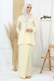 9.9 By Adel Design Baju Kurung Alice Kedah Pahang Plain Murah Ironless Tak Payah Gosok Riau Moden Me