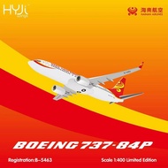 HYJLwings 1: 400 Hainan Airlines B737-800 B-5463 Alloy Airplane Model