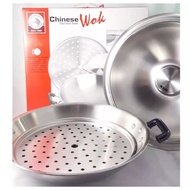 Zebra 5Ply Chinese Wok ( 38cm & 42cm) Flat Bottom