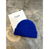 Lu Jin European American Boutique Celine Blue Fur Hat