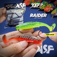 [MSF] TSF Raider Soft Plastic | 8.5cm 6.5g Fishing Lure Umpan Tiruan Haruan Thai Street Fishing
