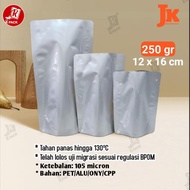 POUCH RETORTPACK 250 STANDING POUCH KEMASAN PLASTIK RETORT ALU FOIL TAHAN PANAS REBUS MICROWAVE 250M
