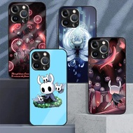 Hollow Knight 01 Tempered Glass Phone Case For IPhone 15 14 13 12 11 Pro XS Max Plus Mini X XR 8 7 6