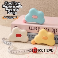 CHIHIRO11Z9D Tape Measure, Soft Retractable Body Measuring Tape, Cute 1.5m Cloud-shape Weight Loss M
