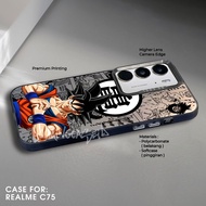 Realme C75 Case Realme Premium Matte Hard Casing - IMD Case - Hologram Motif Case 76-77