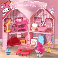 LUMINAR Dollhouse Furniture Miniature Toy, My Melody Kitchen Miniature Items Dollhouse Accessories, 
