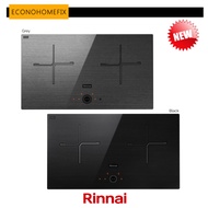 [ RINNAI ] RB-7032H CFG (Grey)/  RB-7032H CFB (Black) 2 zone induction hob (70cm) Schott Ceran Fine Print Glass