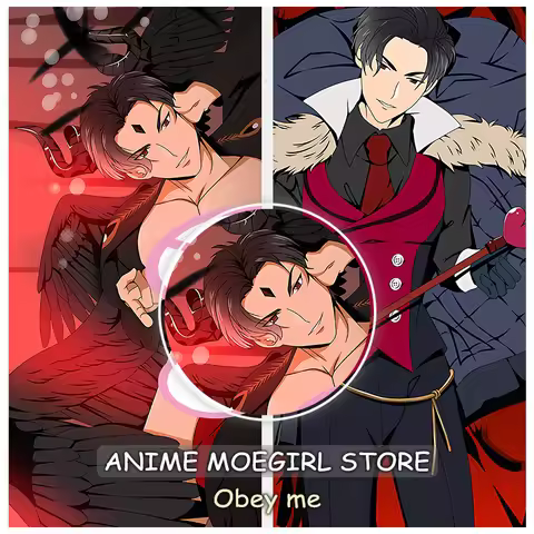 Game Obey Me Pillowcase Hugging Body Pillow Case Bedroom Bedding Cosplay Pillow Cover Dakimakura