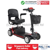 *LTA COMPLIANT* Budget-Lite 4-Wheeled Elderly Mobility Scooter Personal Mobility Aid (PMA) with Safety Mark