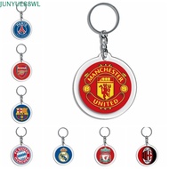 JUNYUE88WL Football Club Emblem Keyring, Juventus Liverpool Soccer Club Key Chain, Trousers Arsenal 