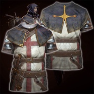 Templar Knight Graphic Vintage T-Shirt The Armor 3d Print Boys Kids Cosplay Clothing Funny Tshirts S