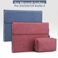 New Laptop Tablet Cover Sleeve for Microsoft Surface Pro 8 7 x St Holder Surface Pro 6 5 4 Go 2 3 Case Solid Laptop B