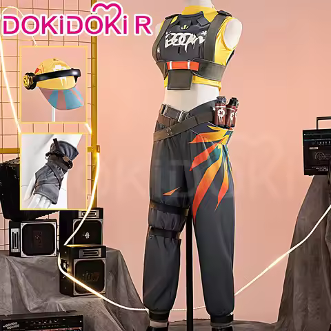 Raze Cosplay Costume Game Cosplay【XS-3XL】DokiDoki-R Raze Suit Women Costume Plus Size Halloween Acce