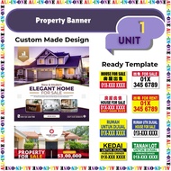 Property Banner Bunting Printing - Ready Template