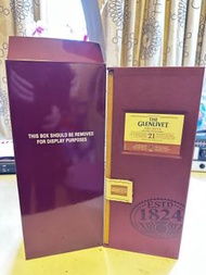 Glenlivet 21 years single malt whisky old packing