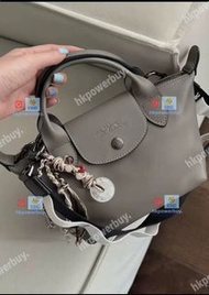 新款 longchamp 龍驤 餃子包Xtra系列Mini餃子 認準hkpowerbuy.賣家 手袋 斜孭袋 背囊