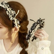 poppypins Non-Slip Crystal Retro Headband Clothes Accessories Decorative Diamond Bow Joker Hairclip