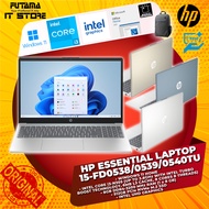 HP 15.6" Essential Laptop 15-fd0538/0539/0540TU - Intel Core i3/8GB RAM/512GB SSD/Win11