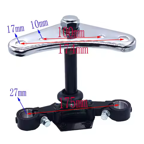 Handlebar Riser Mount Bars Inverted Shock Absorber Direction Device Upper& Lower Plate for Monkey DA