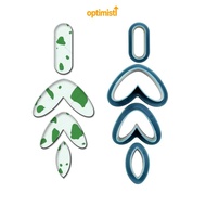OPTIM 142pcs Clay Earring Cutters, Stainless Steel Different Shape Polymer Clay Cutters Set, Versati