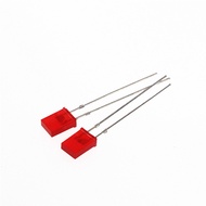 50pcs 2 * 5 * 7 Red Hair Red Square Luminous Diode Red LED