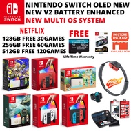 Nintendo Switch New OLED/V2 New Enhanced Edition (Jailbreak) With Games