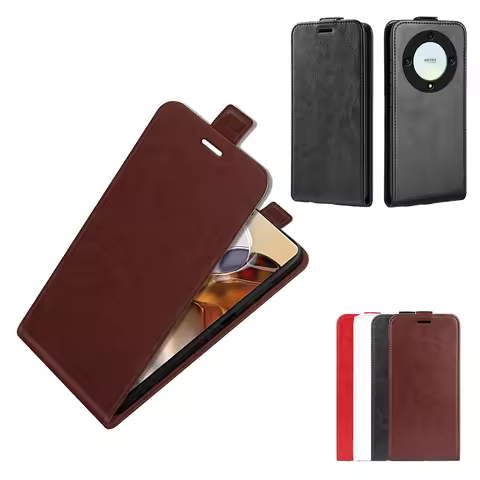 For Honor X9a PU Leather Case Cover Skin Feel Vertical Flip Protector чехол For Honor x9a Phone Case