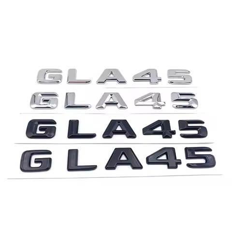 3d ABS Chrome GLA 45 GLA45 Logo Letters Car Trunk Emblem Badge Sticker For GLA45 H547 Accessories