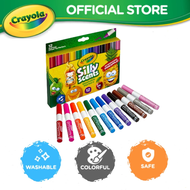 Crayola 12 Colors Silly Scents Slim Scented Washable Markers - Chisel Marker Point Style - Assorted