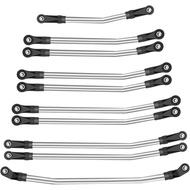 Set Pautan Logam 313mm/324mm dengan Kit Hujung Nylon untuk Kereta RC Crawler 1/10 Serasi dengan Axia