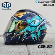หมวกกันน็อคเต็มใบ RD (Random)  รุ่น CZR BT รองรับการติดบลูทูธ ถอดซักได้ ฟรีถุงผ้า แถมชิวดำฟรีอีก 1 แ