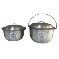 Royal Crown Aluminum Kaldero SINGLE SWING HANDLE Good Quality Heavy Duty Makapal Caldero Boiler Pot