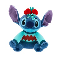 Disney Store Official Lilo & Stitch Official Holiday Plush - Festive Stitch Design - 14-Inch - Perfe