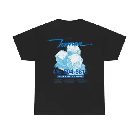 Drake Iceman Merch T-shirt Blue Iceman Black Tee Men Women Oversized Streetwear Y2k Cotton Short Sle