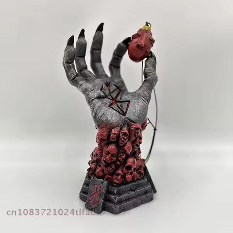 1 Pc Devil's Right Hand Rampage Skull Rune Crazy God Death Resin Craft Statue Home Decoration Access