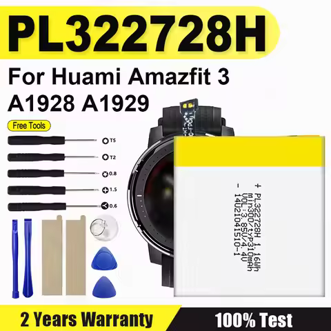 Smart Watch PL322728H Battery for Huami Amazfit Stratos 3 A1929 A1928 Send Dismantling Tools