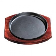 Sizzling Cast Iron Hot Plate With Wooden Underliner / Kuali Besi