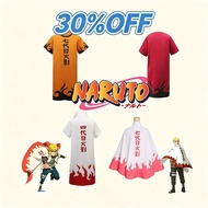 Anime Naruto Cosplay Seventh Hokage Cloak Namikaze Minato Cosplay White Cape Full Set Costume Hallow