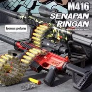 mainan tembak tembakan anak pistol M4A1 PUBG freefire hadiah ulang tahun anak bonus peluru karet bus