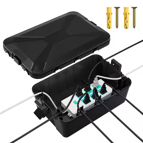 Outdoor Electrical Box 13x8x5 Large Outdoor Extension Cord Cover Waterproof Weatherproof Connection 
