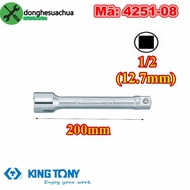 Kingtony 4251-08 1/2 extension connector, 200mm long, 12.7mm square head